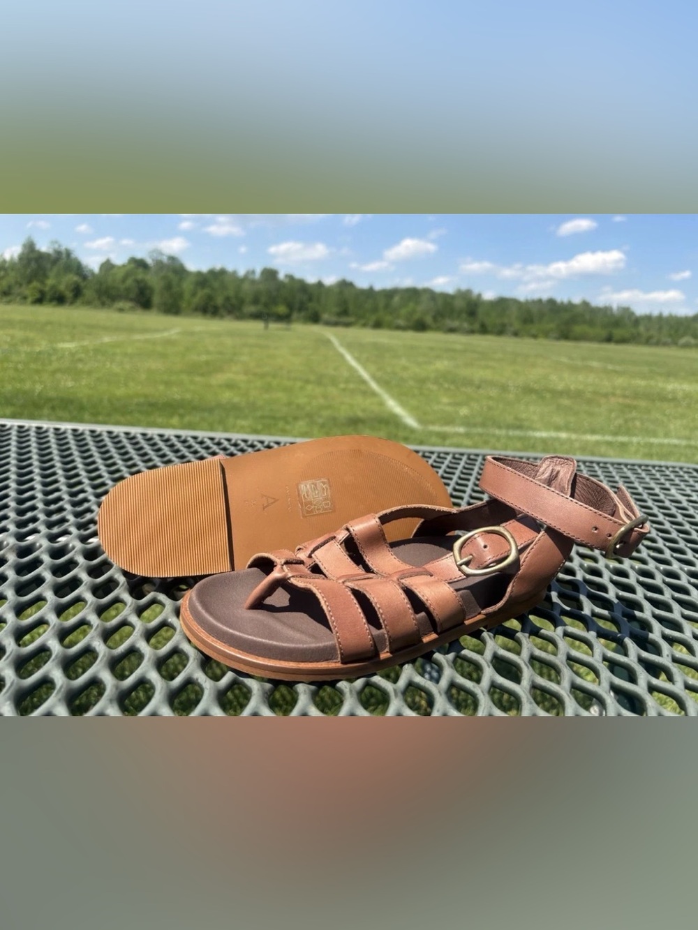 Anthropologie Double Buckle Gladiator Sandals Size 36/6